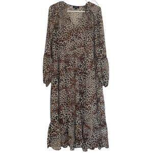Gigio Leopard/Cheetah Animal Print Patterned Dress Size Medium